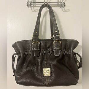 Dooney & Bourke Black Leather Chiara Shoulder Bag